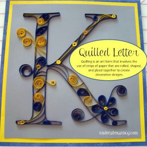 Quilled letter ad