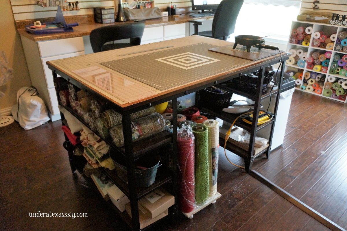 Craft Room with Creative Storage and Work Space Solutions
