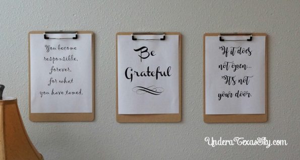 Clipboard Wall Art - Under a Texas Sky